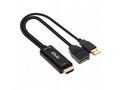 Club3D adaptér aktivní HDMI na DisplayPort 4K60Hz,