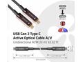 Club3D Kabel USB 3.2 typ C Gen2, aktivní, (M, M), 