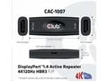 Club3D Adaptér aktivní DisplayPort 1.4 Repeater 4K