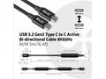 Club3D Kabel USB 3.2 Gen2 Type-C to C Active Bi-di