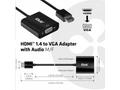 Club3D Adaptér HDMI 1.4 na VGA (M, F), Active with