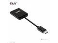 Club3D hub MST USB-C na DisplayPort, 4K60Hz (M, F)