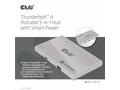 Club3D hubThunderbolt 4 Portable 5-in-1 Hub with S