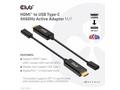 Club3D aktivní adaptér HDMI na USB-C, 4K60Hz, M, F