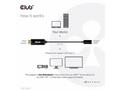 Club3D aktivní adaptér HDMI na USB-C, 4K60Hz, M, F