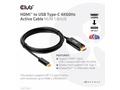 Club3D aktivní kabel HDMI na USB-C, 4K60Hz, 1.8m, 