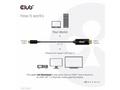 Club3D aktivní kabel HDMI na USB-C, 4K60Hz, 1.8m, 
