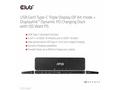 Club3D Dokovací stanice USB-C, Triple Display DP A