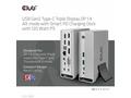 Club3D Dokovací stanice USB-C, Triple Display DP 1