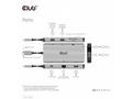 Club3D hub USB-C, 9-in-1 hub s HDMI, VGA, 2x USB G