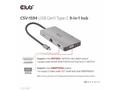Club3D hub USB-C, 9-in-1 hub s HDMI, VGA, 2x USB G
