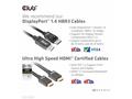 Club3D síťový přepínač - Switch, DP, HDMI KVM Swit