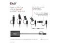 Club3D adaptér USB Gen1 Type-C, -A to Dual HDMI (4