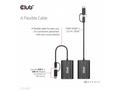 Club3D adaptér USB Gen1 Type-C, -A to Dual HDMI (4