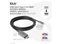 Club3D kabel USB-C na HDMI, 4K120Hz 8K60Hz HDR10 s