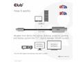 Club3D kabel USB-C na HDMI, 4K120Hz 8K60Hz HDR10 s