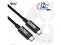 Club3D kabel USB4 Gen2x2 Typ-C, Oboustranný USB-IF