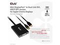 Club3D adaptér Mini DP na Dual Link DVI, HDCP OFF 