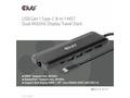 Club3D Dokovací stanice USB-C, 8-in-1 MST Dual (1x