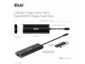 Club3D Dokovací stanice USB-C, 8-in-1 MST Dual (1x