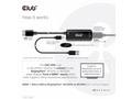 Club3D Adaptér HDMI + Micro USB na DisplayPort 4K1