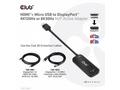 Club3D Adaptér HDMI + Micro USB na DisplayPort 4K1