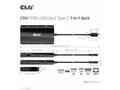 Club3D Dokovací stanice USB Gen2 Type-C na Dual Di