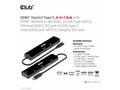 Club3D hub USB Gen3x2 Type-C (USB4), 6-in-1 s HDMI