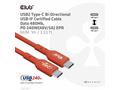 Club3D kabel USB-C, Oboustranný USB-IF Certifikova