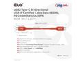 Club3D kabel USB-C, Oboustranný USB-IF Certifikova