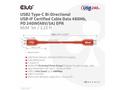 Club3D kabel USB-C, Oboustranný USB-IF Certifikova