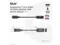 Club3D Adaptér aktivní DisplayPort 1.4 na HDMI 4K1