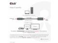 Club3D Adaptér aktivní DisplayPort 1.4 na HDMI 4K1