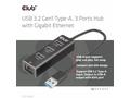 Club3D Rozbočovač, USB-A 3.2 Gen1 na 3x USB 3.1, G