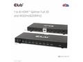 Club3D Video rozbočovač 1:4 HDMI 2.0 4K120Hz, 4 po