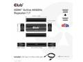 Club3D Adaptér aktivní HDMI 4K60Hz (F, F), černá