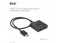Club3D Switch, HDMI na 2xHDMI Oboustranný 2v1, 8K6