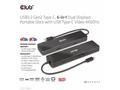 Club 3D dokovací stanice USB-C 3.2 Gen1 6in1 Hub 1