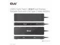 Club 3D dokovací stanice USB-C 3.2 Gen1 6in1 Hub 1