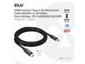 Club3D Kabel USB4 Gen3x2 Typ C 8K60Hz UHD, 40Gbps,
