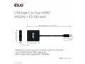 Club3D Video hub MST USB-C na 2xHDMI + USB-C PD 3.