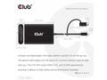 Club3D Video rozbočovač USB-C, A na 2xHDMI 2.0, Du