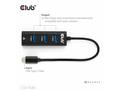 Club3D hub USB-C 3.2 na 3xUSB-A 3.2 + RJ45 1Gbps