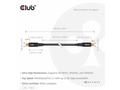 Club3D Kabel MiniDisplayPort 2.1 Certifikovaný, 10