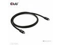 Club3D Kabel USB4 v2 Typ-C, 80Gbps, Certifikovaný 
