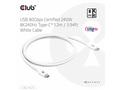 Club3D Kabel USB4 Typ-C, 80Gbps, Certifikovaný kab