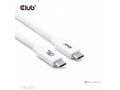 Club3D Kabel USB4 Typ-C, 80Gbps, Certifikovaný kab