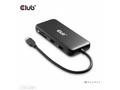 Club3D Dokovací stanice 8v1, USB-C 3.2, 1xHDMI, 1x