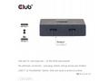 Club3D Switch, USB-C na 2xUSB-C Oboustranný 2v1, 8