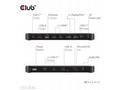 Club3D Dokovací stanice USB-C 14v1, 2xHDMI, 2xDP, 